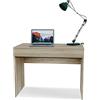 Arreditaly Scrivania Con Cassetto Tavolo Da Studio Salvaspazio Con Ripiano Ideale Studio Disegno Soggiorno Camera Salotto Ingresso Corridoio Tripoli 100 x 76 x 55.5 Cm (Rovere)