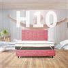 Comfy Line TOPPER RIGIDO King size 190X200 Cm, Topper molto alto ortopedico Anche per pesi extra ALTO 10 Cm | Topper sfoderabile anallergico con elastici per fissaggio - MOD. FISIO H10