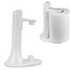 Generic Portarotoli Carta da Cucina Regolabile,Verticale, in plastica Bianca, per la Cucina,Supporto per Rotoli,Prodotto in Italia