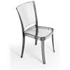 Lucienne Sedia Trasparente Design moderno in Policarbonato Fumè - set 4 sedie