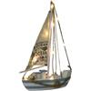 Luxshiny 1 Pz Barca Vela Decorativa con Illuminazione LED per Decorazione Interni Batteria