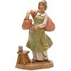FONTANINI PASTORELLA con BROCCA 12CM in Resina STATUINA PRESEPE (F-117)