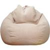 Salyeeluly Pouf Poltrona Sacco Bambini & Adulti Bean Bag Fodera per Sacco di Fagioli Fodera per Pouf per Decorazione della Soggiorno Camera Giardino Salotto Balcone, Senza Imbottitura (90x110cm)