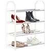 Generic Scarpiera 4 ripiani, organizer per scarpe, salvaspazio, robusta e di grande capacità, organizer per scarpe, per ingresso, garage, camera da letto