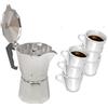 MAURY'S IL NUMERO UNO DEL RISPARMIO MAURY'S CAFFETTIERA MICA LA MOKA IN ACCIAIO INOX (6 Tazze)