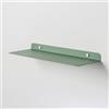 Steelnovo | Zeno, Mensola da Parete in Metallo Verniciato, Mensola da Muro Portaoggetti, 40x3x15 cm, Colore Verde, Design Minimal e Moderno, Scaffale da Muro, Made In Italy
