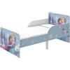 Disney Frozen Letto Bambini 140x70cm Elsa Anna Olaf - Letto in Legno con Doghe - Lettino Basso per Bambini 2-5 Anni - Bordi Arrotondati Sicuri - Materasso 70x140cm - Licenza Ufficiale