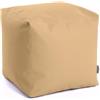 Avalon - Pouf Poggiapiedi CUBO Jazz, Puff Poggiapiedi Divano quadrato, Pouffe Imbottito in Similpelle Resistente e Antistrappo, Comodo e Impermeabile, Made in Italy(50cm-Paglino)