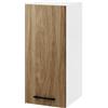 Linea Azzurra Pensile Cucina Sospeso 30 con 1 Anta e 2 Ripiani Mobile in Legno Made in Italy H72xL30xP32 cm cm Facile da Montare (Noce Naturale)