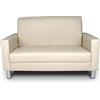 SAMIRA Divano 2 Posti In Ecopelle Beige mod. Charlie