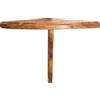 Biscottini Mensola angolare da Parete in Legno massello d Tiglio Finitura Naturale L28xPR40xH30 cm Made in Italy