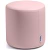 Avalon - Pouf Poggiapiedi Rigido CILINDRO Mamba Ignifugo Classe 1IM in Ecopelle Nautica, Puff Poggiapiedi, Seduta da Interno ed Esterno, Professionale Comodo Impermeabile, Made in IT(35cm-Rosa)
