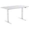 KIMEX 150-2315K2W Scrivania motorizzata regolabile in altezza 62-128 cm - Piano 150 x 75 cm- Colore bianco - Funzionalità Wi-Fi