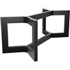 MetaloPro Struttura Tavolo Barax Extreme Acciaio 220x80x72 cm - Telaio Minimalista Robusto Esstisch Sala da Pranzo Design