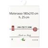 Tata Home Coprimaterasso Carson Maxi con Angoli ed Elastici Sanforizzato 100% Cotone Misura 2 Piazze Matrimoniale cm 180X210 Altezza Materasso cm 25 Made in Italy