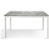 Mar.c.a. Design - Tavolo Allungabile 140/190x80x76 cm - Piano in Nobilitato con Finitura Grigio Cemento e Base in Metallo - Made in Italy