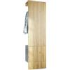 Vladon Set di contenitori per corridoi Carlton 5, Set arredamento con 1 pannello appendiabiti con anta incorporata e 1 asta appendiabiti, Antracite Opaco/Rovere Naturale (52 x 193 x 35 cm)