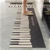 Hixingo Tappeto Cucina in Diatomite, Passatoia Cucina Antiscivolo Lavabile Tappeti da Cucina, Stile Artistico Tappeto da Cucina Tappeto da Bagno Tappetino per Doccia (60x200cm,Piano Grigio Scuro)