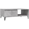 vidaXL Tavolino da Salotto Grigio Cemento 90x60x35cm Legno Multistrato