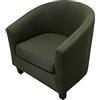 Highdi 2 Pezzi Copripoltrona 1 Posto Chesterfield Elasticizzato, Poltrona Club da Cocktail Antiscivolo Rimovibile Tub Chair Copripoltrona per Camera da Letto Bar (Tinta Unita - Verde Militare)