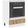 vidaXL Armadio pensile Rovere artigianale 60 x 46 x 81,5 cm, Armadio da cucina moderno, design rettangolare, ampio spazio, materiali resistenti, stile contemporaneo, per l'organizzazione in