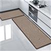 Hixingo Tappeto Cucina in Diatomite, Assorbenza Passatoia Cucina Antiscivolo, Lavabile Tappeti da Cucina Tappeto da Cucina Tappeto da Bagno Tappetino per Doccia (Marrone,40x180cm)