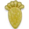 SICILIA BEDDA CAPACI Pala di ficodindia da Parete in Ceramica Siciliana, h 16 cm x 12 cm ca. (1Unità) con Vari Colori - Giallo