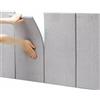 Koncey 5PCS Pannelli Imbottiti per Pareti Bambini, Pannello Imbottito, Testiera Cuscino da Parete Testiera Letto Imbottita, Anti Collisione - Isolamento, Adesivi, 30x60cm, Facile da Installare ( Colore : Gra