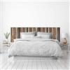 MEGADECOR DECORATE YOUR HOME Testiera per letto in PVC, decorativa, economica, struttura in legno in diversi colori antichi, varie misure (100 x 60)