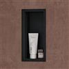 doporro Nicchia Doccia a Parete 15x30x8.3cm, Nicchia Bagno Doccia a Muro a Incasso in Acciaio Inox, Nero