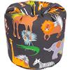 Ready Steady Bed, Poltrona a sacco per bambini, comoda, morbida, sicura, dal design ergonomico, adatta per la stanza dei giochi (Africa)