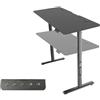 ZStyle Tavolo Scrivania da Gaming Desk Pro Postazione Computer Carbonio Porta Cuffie Portabicchiere Laptop da Gioco Gestione Cavi Ergonomica Gamer (Elettrica M)