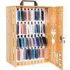 Btsunotr Armadietto per telefoni cellulari, organizer in legno con chiusura a chiave per telefoni cellulari, cassaforte portatile a 12/36 posizioni con maniglia per il trasporto, per la scuola e l'azienda(36 s