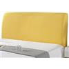 ZCXRYFL Copri Testata Letto Matrimoniale/Singolo Elastica Copertura Per Testiera Letto Legno/Pelle Testiere Letto Universal Antipolvere Fodera Protezione Decorazione Camera Letto(Size:110-135cm,Color:Giallo)