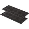 Astra Tappeto in gomma per porte esterne 25x60 cm set di 2 - Dynamic Tappeto in gomma per porte esterne antiscivolo - zerbino esterno - altezza: 9mm