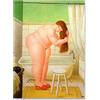 XCPORA Fernando Botero Poster《The Bath》Arte della Parete Fernando Botero Stampe Fernando Botero Quadro su Tela per la Decorazione della Parete di casa Immagine 30x40cmx1 Senza Cornice