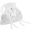 Warmhm Borsa da Sposa Bianca Compatta e Leggera, Raffinata e Versatile, Come Souvenir o Regalo per Matrimoni e Occasioni Speciali