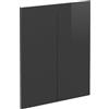 Vicco Frontale cucina R-Line, Antracite lucido, 59.2 x 71.3 cm frontale del mobile per mobile base, adatto per armadi da cucina R-Line per un montaggio semplice