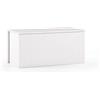 Terraneo baule contenitore bianco con chiusura rallentata soft-close - Mobile salvaspazio pratico e sicuro, dimensioni 90x45x45 cm, ideale per soggiorno, ingresso o camera