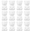 EXCEART 20pezzi Orso Bianco Stampi per Fondente Statuette Adorabili in Decorazioni Animale per Scrivania e attività Creative di Famiglia