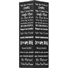 Genérico Porta Ombrelli con Scritte in Acciaio Nero,Nero,2.45kg,246795