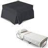 Nuvole di Sonno Kaysa Pouf Letto Pieghevole Reverso Materasso Waterfoam 11cm Ortopedico | Rete Ortopedica, Tessuto Sfoderabile e Lavabile, Salvaspazio per Camera e Soggiorno, Design Moderno, Made in Italy