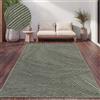 Paco Home Tappeto Cucina Da Esterno Salotto Moderno Balcone Terrazo Motivo Scandinavo Motivo Boho Monocolore, Dimensione:120x160 cm, Colore:Verde 2