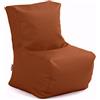 Avalon poltrona Piccola in finta pelle Jazz morbida dim: 40x40 cm, h 55 cm Colore Cuoio