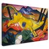 Printed Paintings Stampa su Tela (80x60cm): Franz Marc - Mucca Gialla (1911)