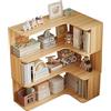 LWZQRVCT Libreria Angolare, Espositore Portaoggetti, Espositore Portaoggetti, Libreria Espositore Portaoggetti, Libreria For Soggiorno, Camera Da Letto, Ufficio In Casa(90x60x96cm)