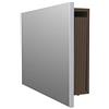 VE.CA.s.r.l. - Specchio da Parete - Porta Prolunghe - Per Tavolo Consolle Allungabile - Orizzontale - Dimensioni: 100x70 cm - Profondità: 20 cm - Arredo Cucina Casa Design - Colore: Wengè