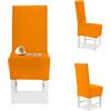 BANZAII TEXTILE INNOVATOR ONLINE Banzaii - Coprisedia Antimacchia con Schienale - Vestisedia Seduta e Schienale per sedie da cucina, sala da pranzo, cerimonia, ristoranti - 2 Pezzi Arancione Made in Italy