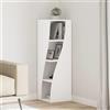 Generico Mobile angolare Bianco 32x32x102cm Legno Multistrato,Bianco,17.11kg,889855