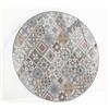 Generic Piano per Tavolo Rotondo ø 90 cm | Base In Vetro Temperato | Lastra di Protezione | Installazione Semplice | Con Cuscinetti Antiscivolo | Per Pranzo, Cucina | Decorativo - Mosaico con Ornamenti